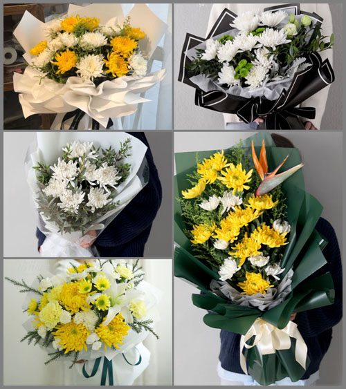 河南新乡凤泉区耿黄乡白事花束代送